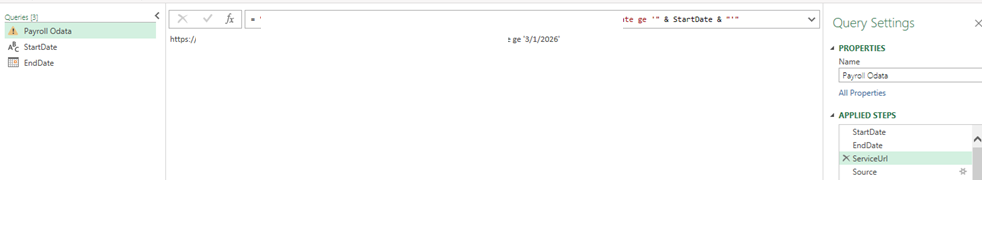 Syntax to use Parameters in Odata.Feed in PowerQuery - Microsoft Q&A