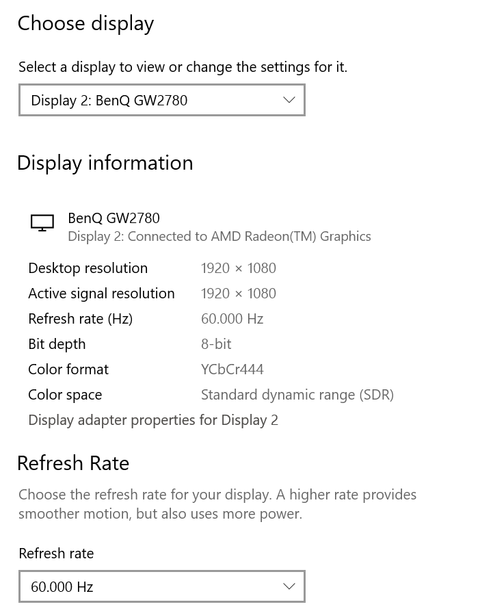 External display only working when setting it's resolution to 800x600 ...