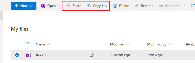 Sharing with OneNote for Windows 10 - Microsoft Q&A