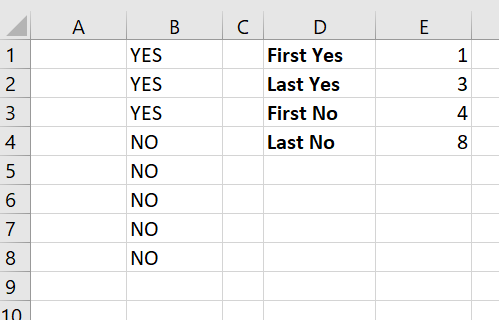 How to find the last row based on the cell value which is repeating in ...