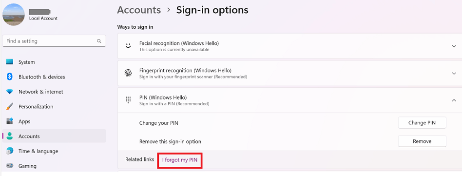 I forgot my PIN - dialog disappears before code arrives to phone ...