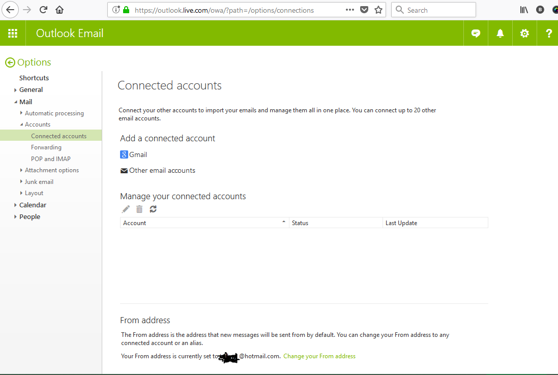 Please stop asking me to update my Microsoft Email accounts in outlook ...