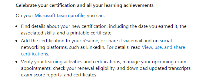 Link to view Azure Certificate works but there is no Certificate to ...