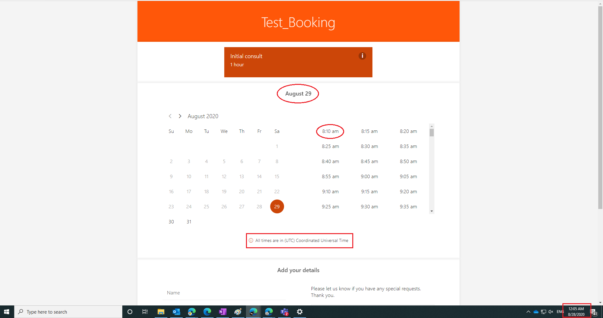 Microsoft Bookings Time Zones - Microsoft Q&A