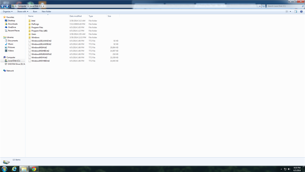 Office 2013, strange files in C:\ Root - Microsoft Q&A