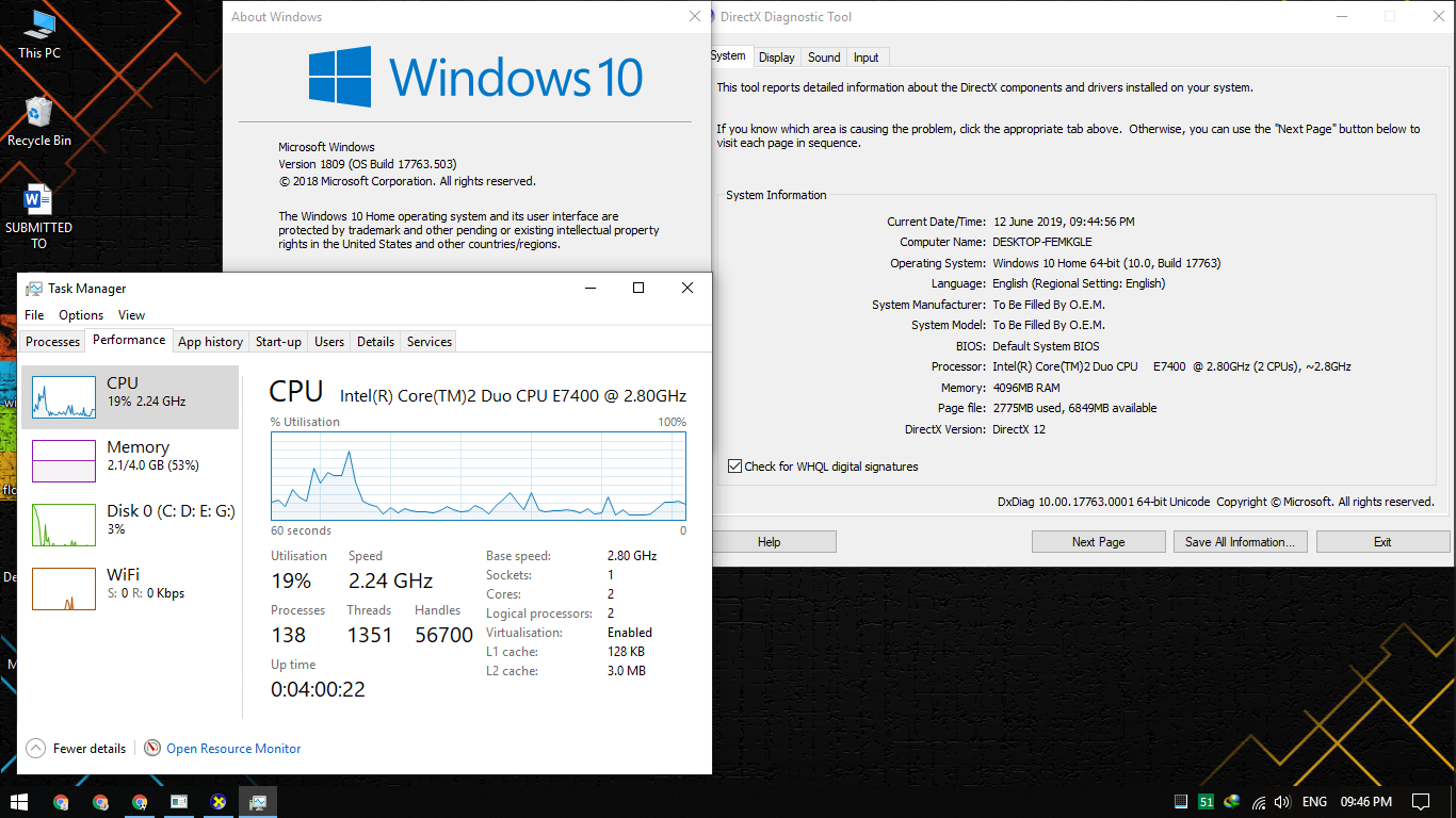 その他 Windows 10 Virtualisation technology is not detected in Windows 10 Home v1809