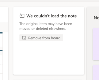 Notes in Boards Not Loading - Microsoft Q&A