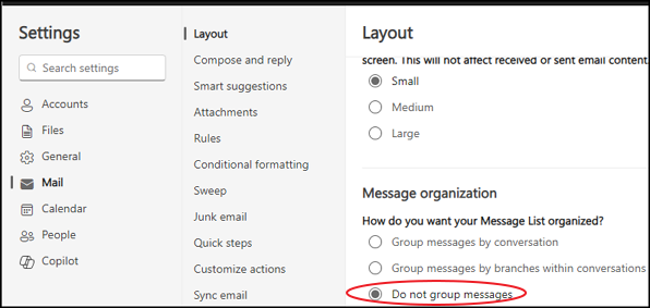 show message history on outlook - Microsoft Q&A