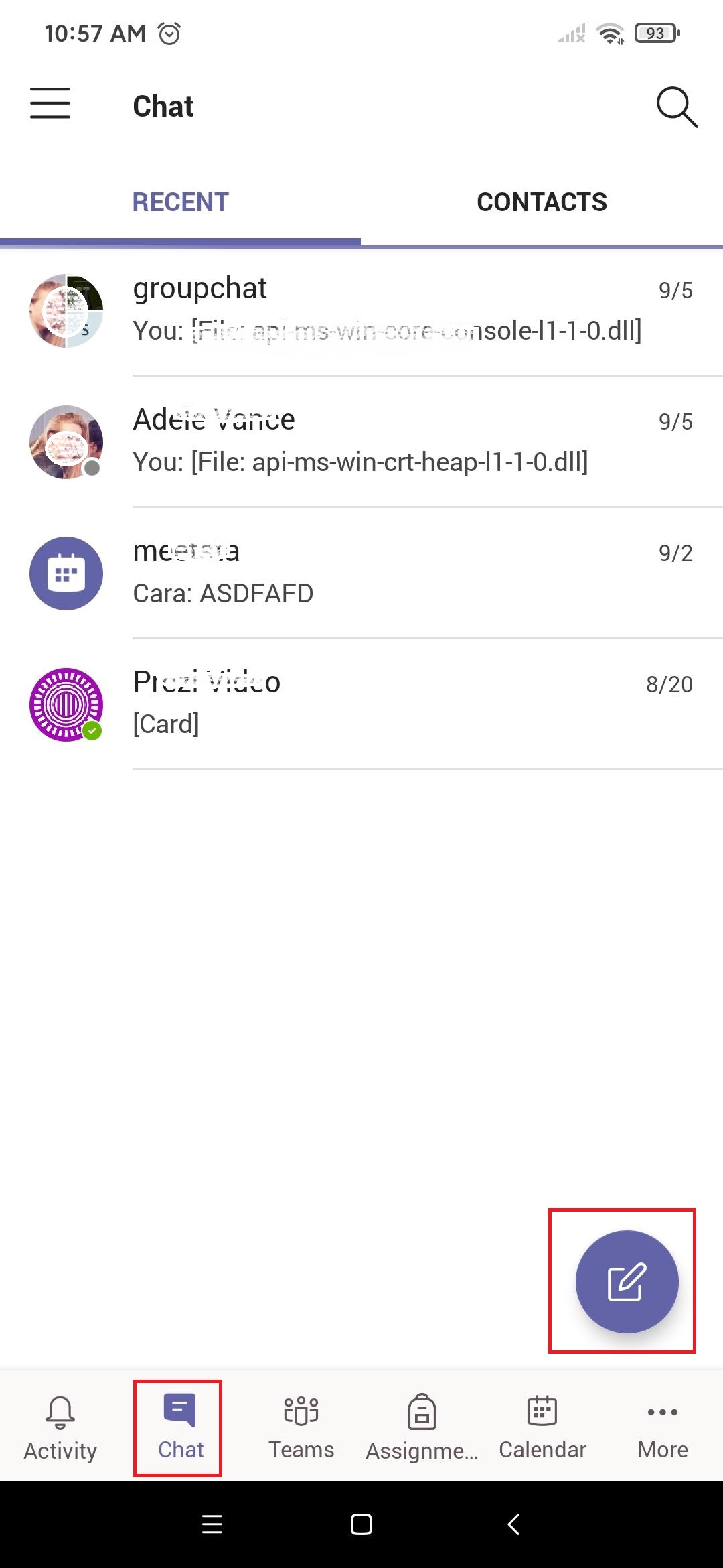 Android chat option not working on Teams - Microsoft Q&A