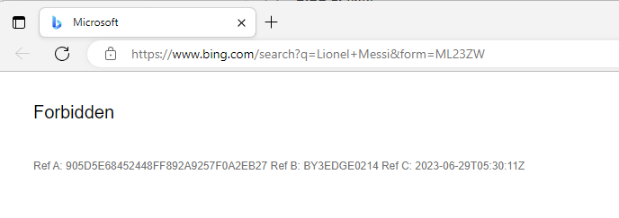 Cannot reach to bing.com and any other bing services - Microsoft Q&A