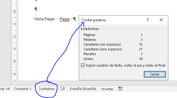 NUMCHAR incluyendo espacios - Microsoft Q&A