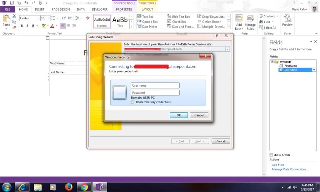 Unable to publish InfoPath form to SharePoint online site. - Microsoft Q&A