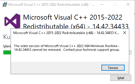 ''vc_runtimeMinimum_x64.msi'' Sorunu - Microsoft Q&A