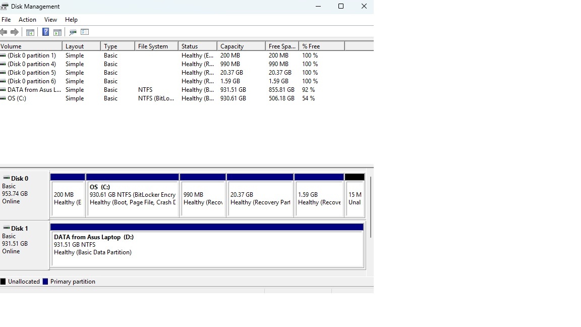 HDD missing partition. - Microsoft Q&A