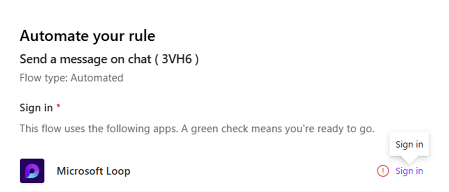 Loop rules feature - Microsoft Q&A
