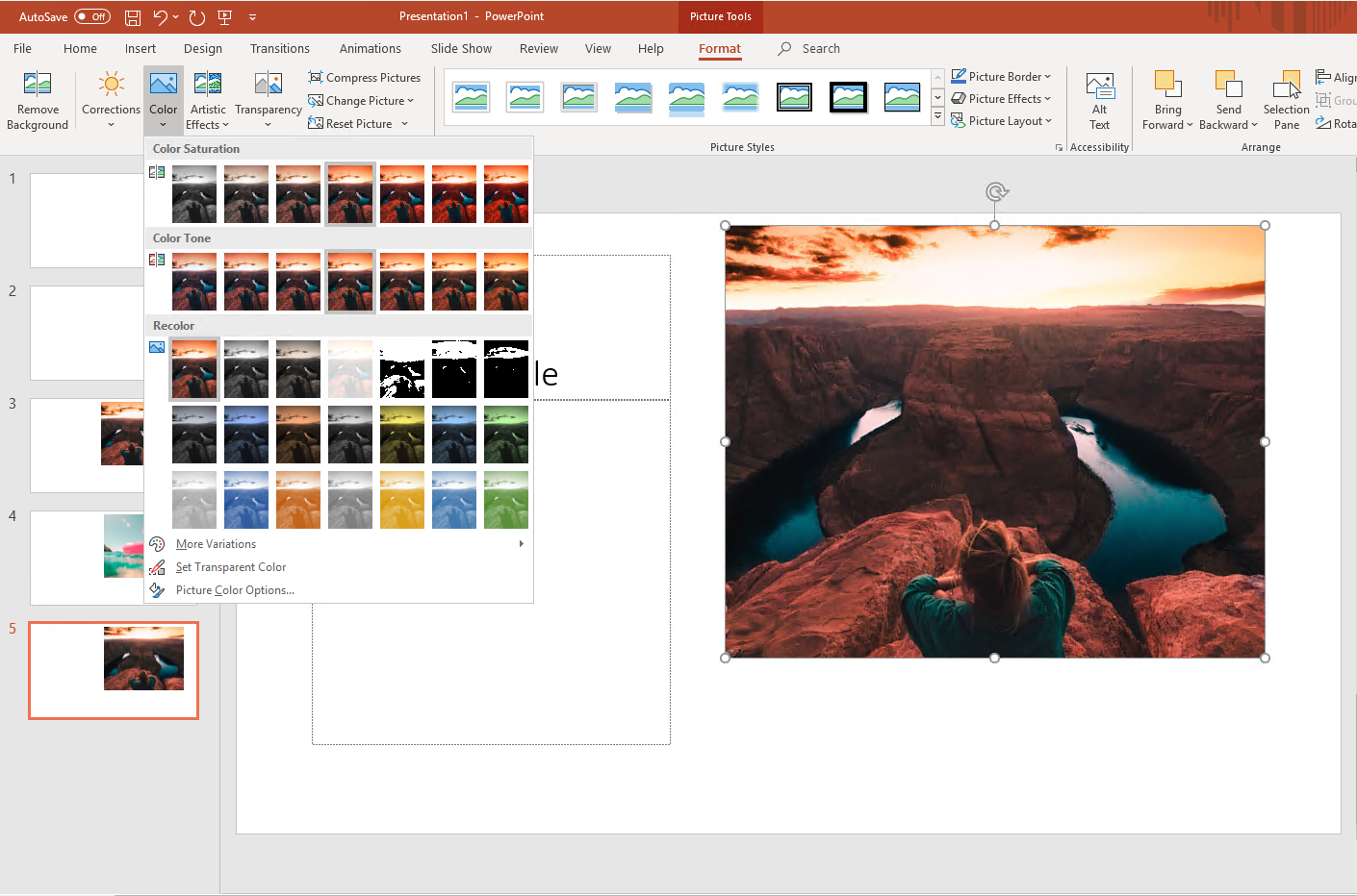Image outside of the slide area - Microsoft Q&A