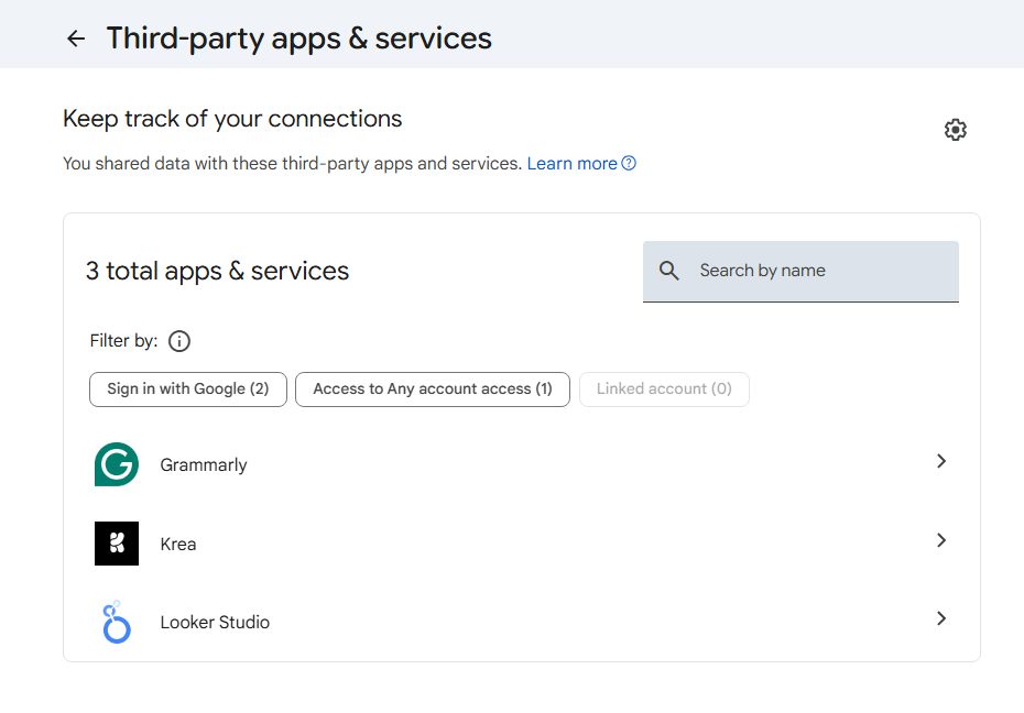 third-party apps & services