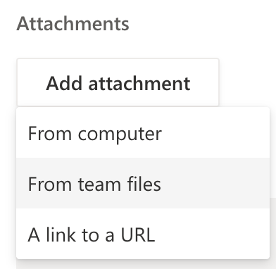 Adding attachments to a task card from Team files - Microsoft Q&A