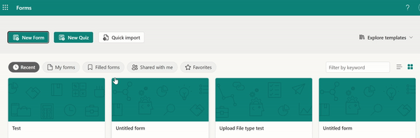 The "All My Forms" button is gone. I have lost ability to access and ...