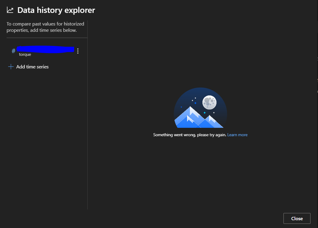 Created a digital twin and also configure the data history connection ...