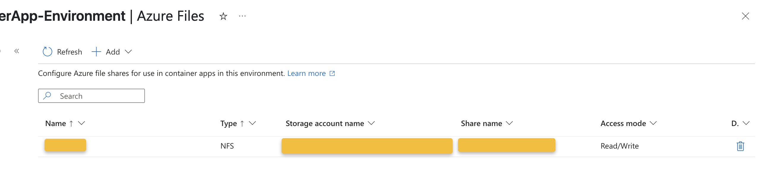 Cannot mount NFS Volume in Container Apps - Microsoft Q&A