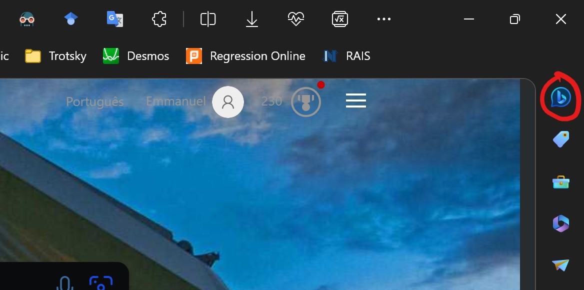 Why is my Bing Discover icon so small and located in the sidebar ...