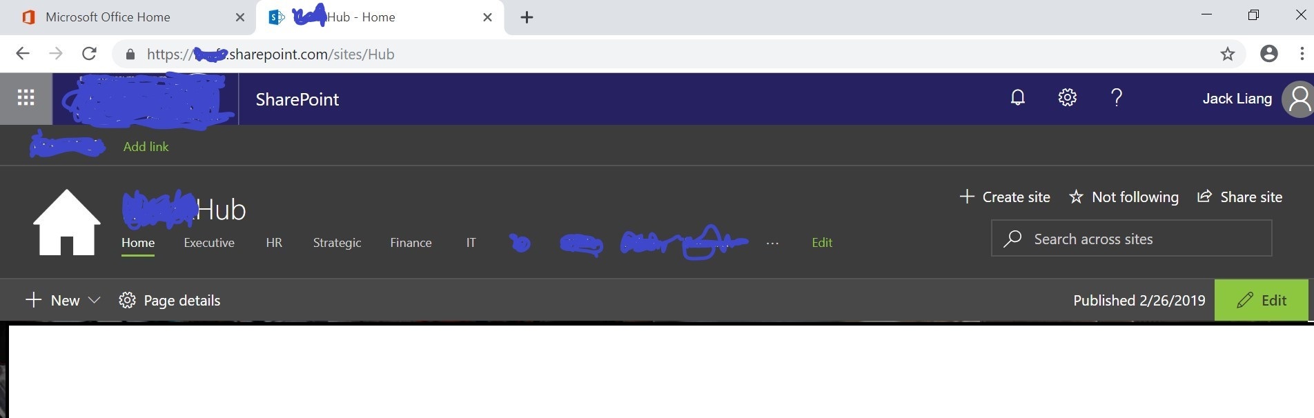 How to set hub site as default site in SharePoint Online for Office 365 ...