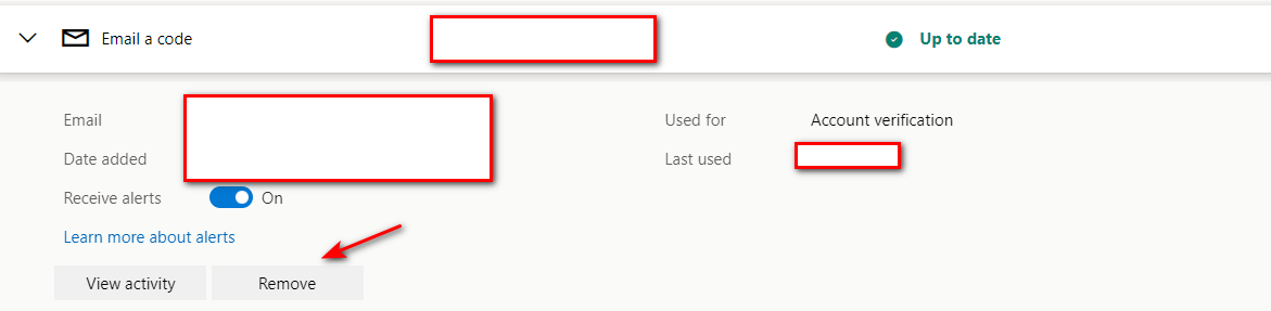 How to change alternative email for recieving codes - Microsoft Q&A