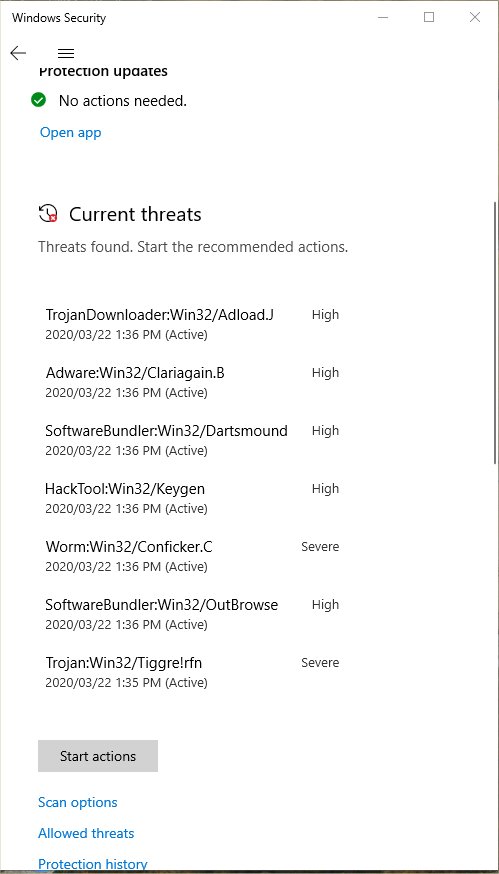 Windows Defender - Full scan - Take action on threats - Microsoft Q&A