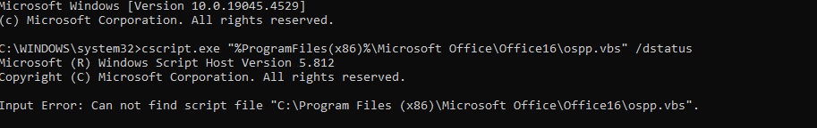 CMD screenshot