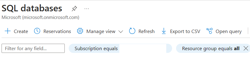 Where can i find Azure sql database provisioned or not in Azure Portal ...