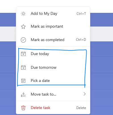 Microsoft to do app task won't set in chronological order. How can it ...