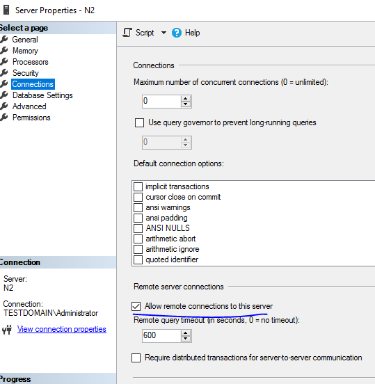 I can't connect VirtualIP pacemaker SQL server cluster by user domain ...