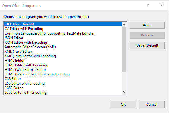 How to change file type from Miscellaneous file to Assembly-CSharp in