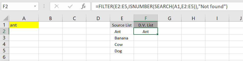 excel auto fill drop down list