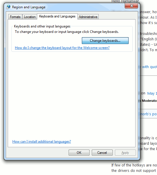Cannot set hot keys for some input languages - Microsoft Q&A