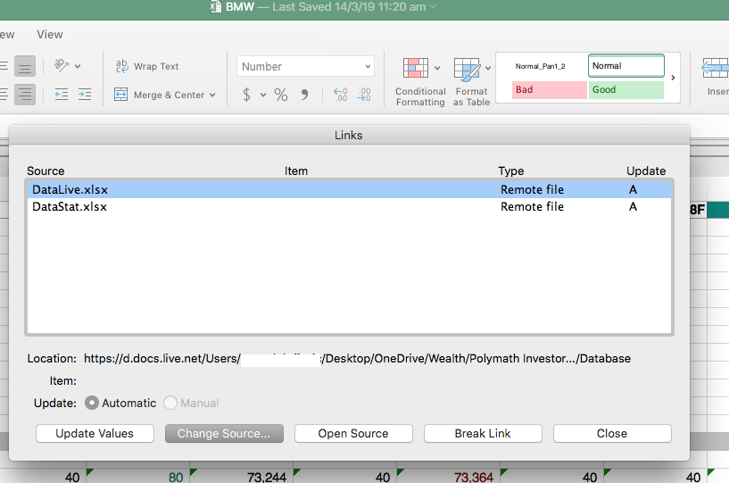 OneDrive and Excel and MacOS - Microsoft Q&A