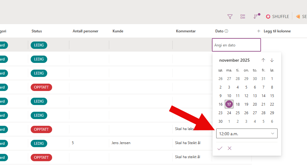 Hvordan endre dato og tid format i microsoft lists - Microsoft Q&A