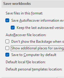 Disable autosave in office 2019 when logged into onedrive? - Microsoft Q&A