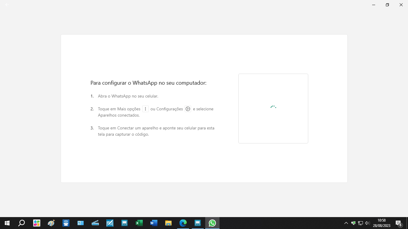 Whatsapp desktop não carrega o qr code - Microsoft Q&A