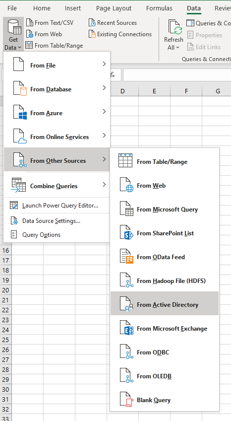 Active Directory Data Source - Microsoft Q&A