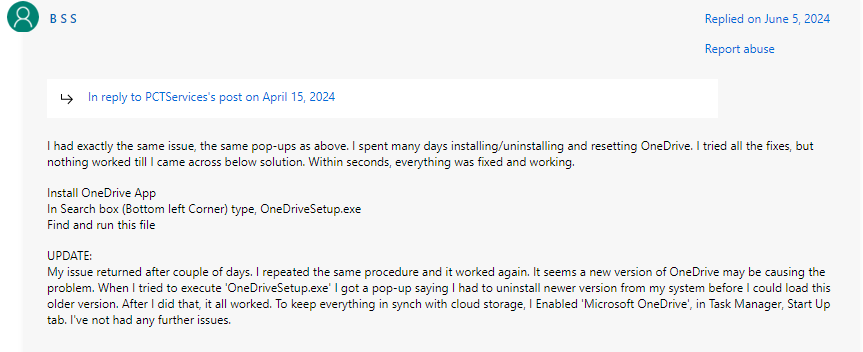 Cannot access one drive desktop app - Microsoft Q&A