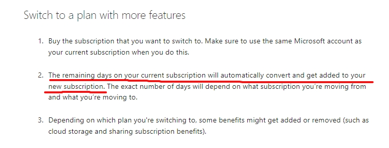 How do I switch off 365 family subscription to single subscription only ...
