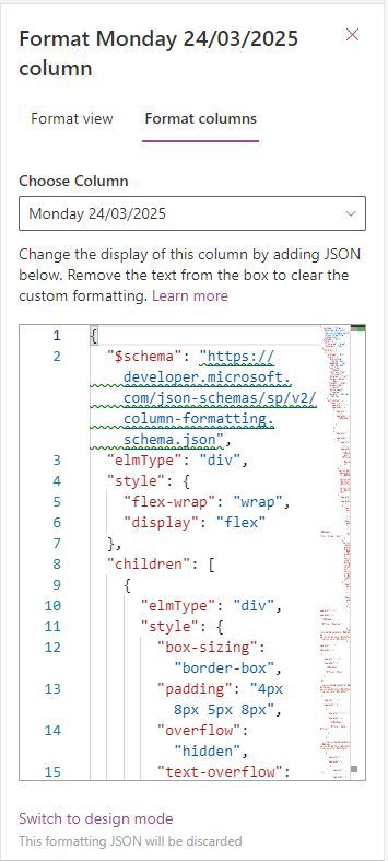MS List Column editting