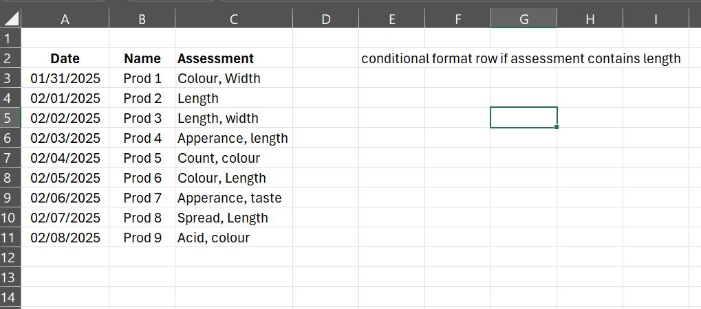 Conditional Format If another cell 