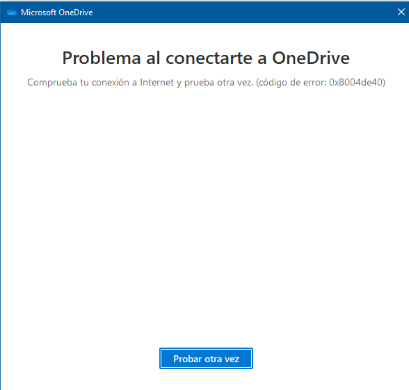 Error al entrar en mi cuenta onedrive - Microsoft Q&A