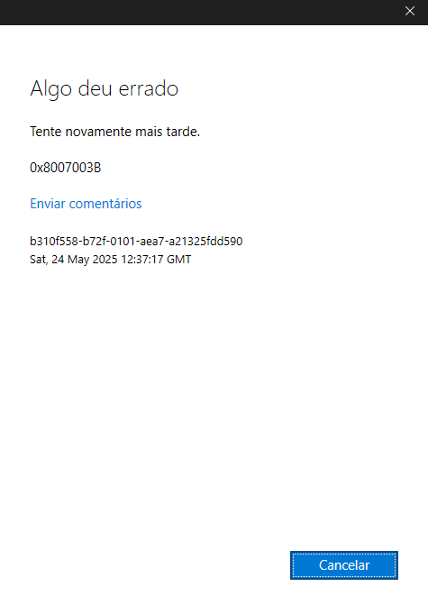 erro microsoft