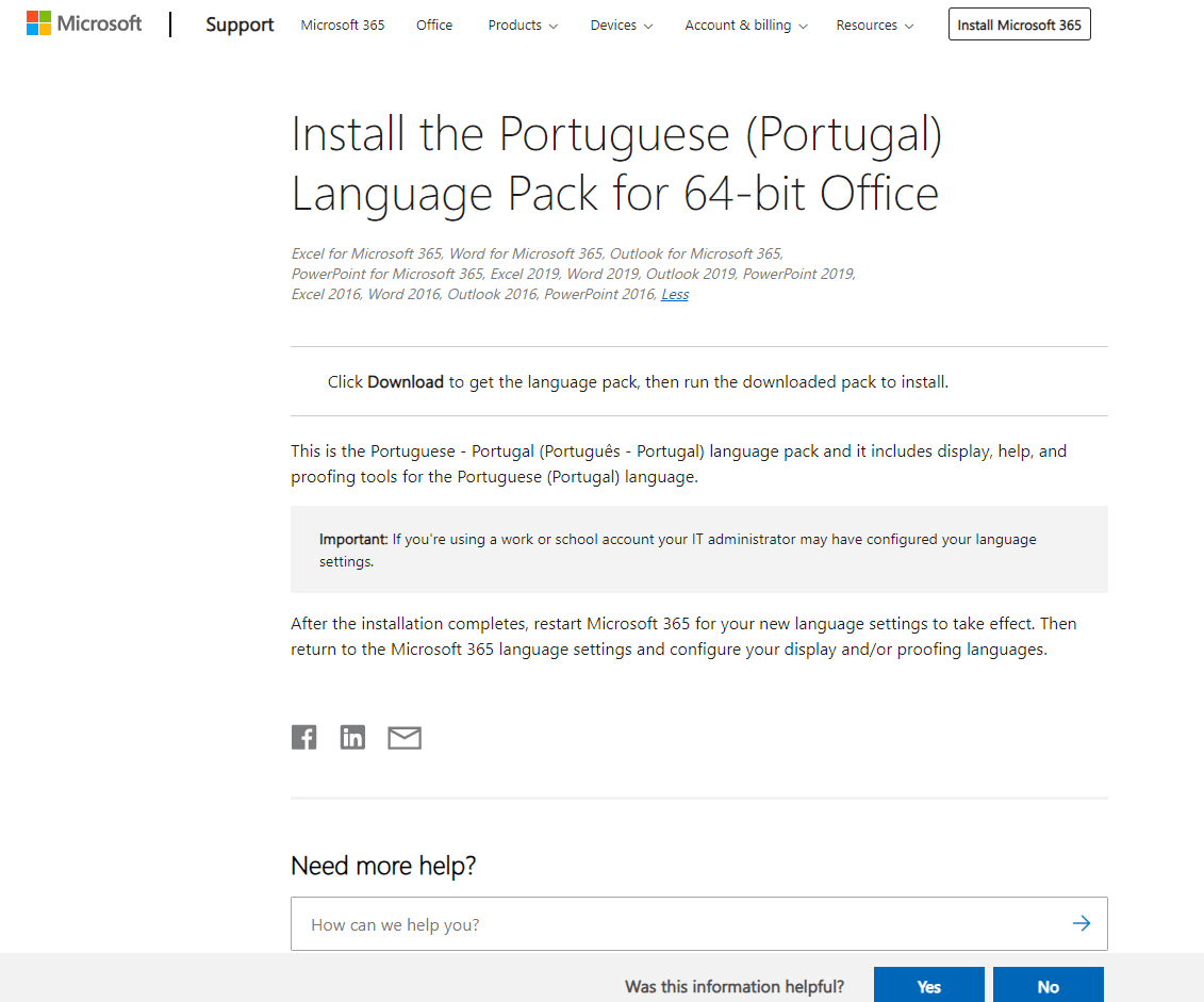 language packのダウンロード （言語パックのダウンロード） - Microsoft Q&A