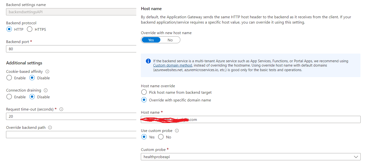 Preventing original host name from gateway to backend target ...