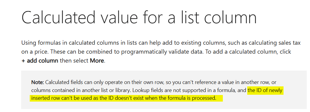Unable to set ID number on sharepoint - Microsoft Q&A